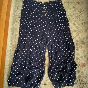 Polka dot wide leg pants!